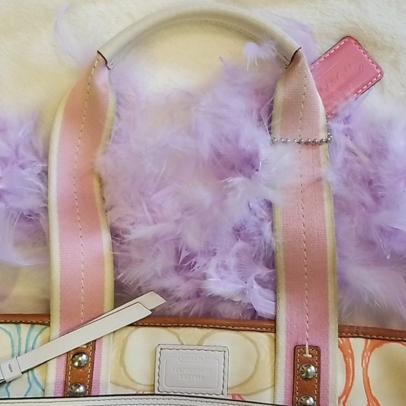 Coach Logo Signature C Print Multicolor Purse - Picture 2 of 12